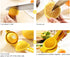 Manual Citrus Juicer Lemon Squeezer - Metal Fruit Juicer Lime Press Kitchen Tool (Yellow)