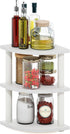 Furinno Turn-N-Tube Kitchen Countertop Organizer, 3-Tier Corner Countertop Organizer Shelf, Corner Shelf,