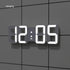 mooas 3D Pure Mini White LED Clock Multi-Function LED Clock Calendar Alarm Temperature 8.5"
