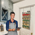 Evelots Over the Door Pantry Spice Rack Organizer, 6 Tier Adjustable Metal Baskets for Kitchen and Bathroom Storage