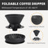 Portable Pour Over Coffee Maker Set, Collapsible Silicone Dripper, Perfect for Travel, Camping, Outdoors