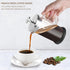 Mini French Press Coffee Maker, 12 oz / 350 ml, 304 Stainless Steel Grilles, Borosilicate Glass, 2 Filter Screens,