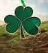 Irish Christmas Ornament, Shamrock Symbol of Ireland, 3 7/8 Inch Tree Decoration