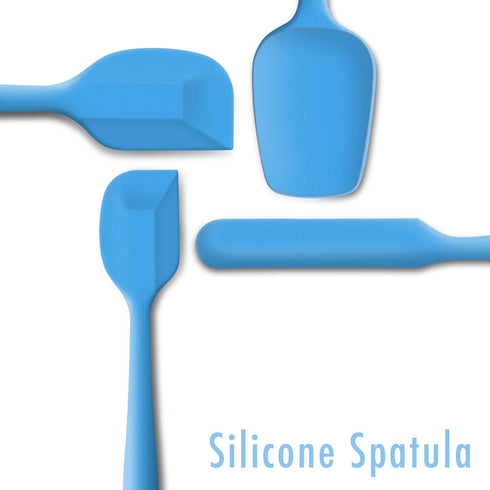 4 Piece Silicone Spatula Set, Flexible Heat Resistant Non-scratch Rubber Spatulas with Stainless Steel Core