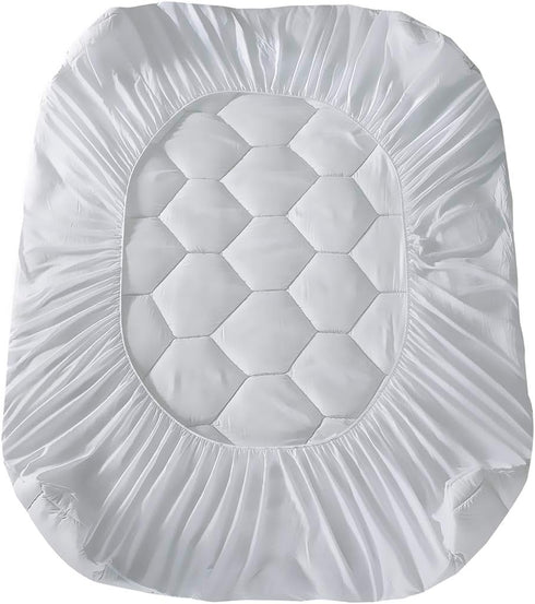 Cal King Mattress Pad - Ultra Soft Quilted Fitted Topper Cover, 8-21" Deep Pocket Protector for Home, Dorm, Hotel -