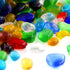 Hilitchi Flat Glass Marbles, Gemstones Glass Stones for Table Scatter, Vase Fillers, Event Weddings Birthday Christmas