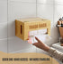 1333 Libreshine Extra Large Bamboo Trash Bag Dispenser Holder for Tall Kitchen Bags, Fits Costco Jumbo Rolls, Gallon
