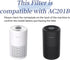 Replacement Filter for AC201B Air Purifiers