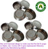 Replacement Lids for IKEA RAJTAN Glass Spice Jar 5 Oz (400.647.02) Stainless Steel Caps lids set of 12 pieces by American Ayurveda by American Ayurveda