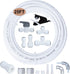 Refrigerator Water Line Kit, 1/4 Compression Ice Maker Installation Kit, 25ft 1/4" OD Tubing with Quick Connect for