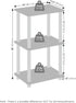 2-Tier Furinno Turn-N-Tube Side Table, End Table with Open Shelf, Easy Assembly Night Stand, Bedside Table with Round