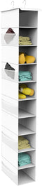 coastal rose Hanging Shoe Organizer for Closet, 10-Tier Shoe Organizers and Storage,