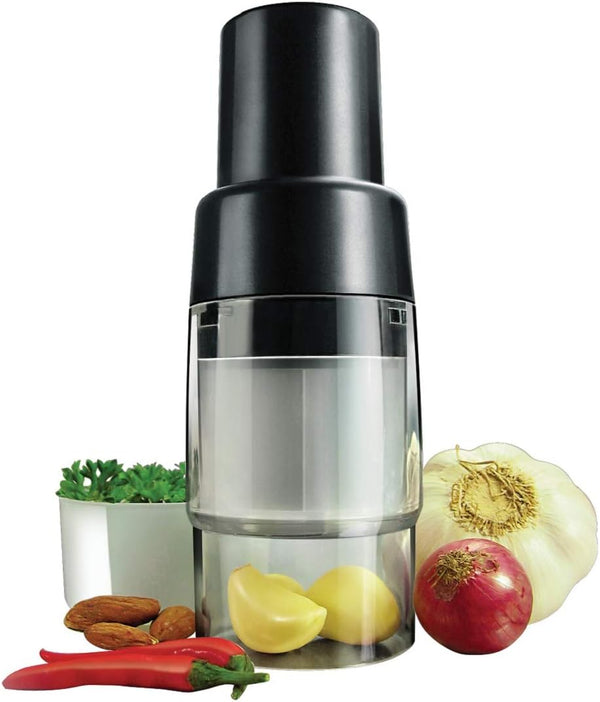 Mini Chopper, Compact Manual Food Chopper Cutter Mincer for Garlic Nuts Ginger Herbs Parsley Chili Peppers Mushroom,