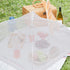 Onarway 6 Pack Food Covers - 17 Inch Pop-Up Encrypted Mesh Plate Serving Tents, Fine Net Screen Umbrella for Outdoors,