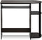 Furinno Simplistic Easy Assembly Computer Desk with Keyboard Tray, Dark Brown/Black