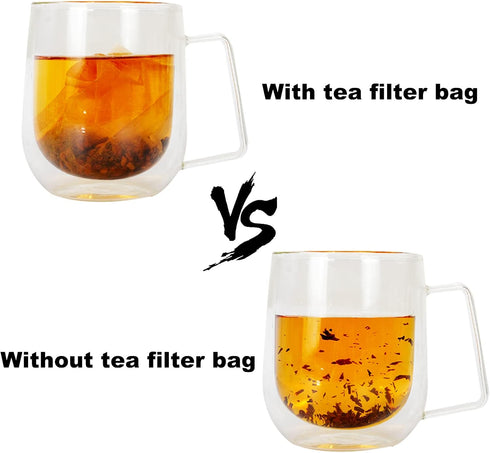 Numola 100Pcs Disposable Tea Bags for Loose Leaf Tea, Natural Material Seal Tea Infuser Sachets