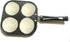 Non-Stick Pancake Pan - 4-Cup Mold Blini Griddle for Mini Pancakes and Fried Eggs, Multicolor Breakfast Maker