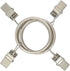 40 Pack Curtain Rings with Clips, Drapery Clips with Rings, Matte Silver, Fits up to 1 in Curtain Rod, 1.26 in Diameter