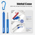 Cruise Ship Essentials - 4-Pack Reusable Collapsible Stainless Steel Drinking Straws with Case