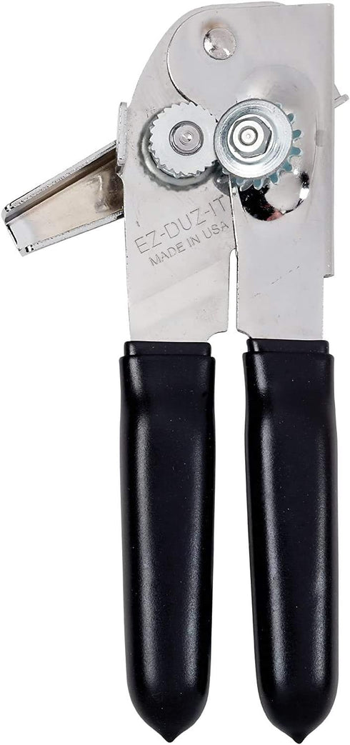 EZ-DUZ-IT Deluxe Can Opener with Black Grips - Set of 2