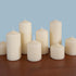 Stonebriar 6 Pack Tall 3 x 3 Inch 18 Hour Long Burning Unscented Ivory Wax Pillar Candles