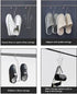 3 Pack Organizer,Closet Stainless Steel Shoes Hanger Drying Rack for Dehumidifying Hanging Leather Shoes,Double Hook