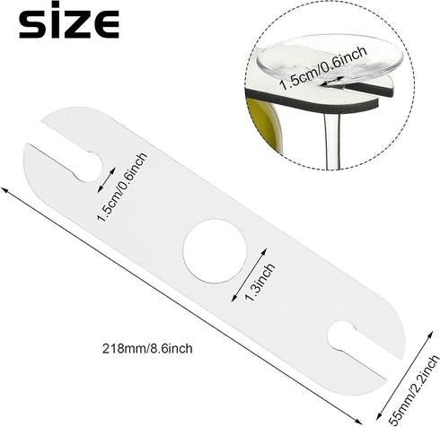 Jetec Wine Glass Holder - 2 Pieces Under Cabinet Stemware Storage DIY Picture Sublimation MDF Blanks