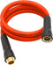 YOTOO Heavy Duty Hybrid Garden Lead Water Hose, 5/8-Inch by 6-Feet, 150 PSI, Kink Resistant, Orange