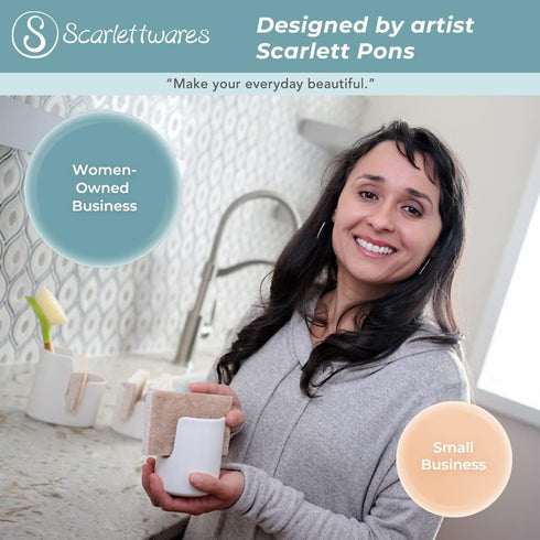 Elegant Oval Ceramic Tray for Soap and Sponge Organization