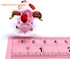 Handmade Mini 2" Blown Glass Pig Figurine, Pink with 22K Gold Accents, Unique Gift Ideas and Decor No.2