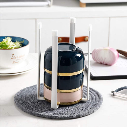 Multifunctional Kitchen Stand Holder for Plastic Bags, Bottles & Cups, Drying Racks for Home Kitchen