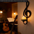 Gift(1, Candle Sconces Wall Musical Note Sconces Decor Wall Mounted Metal Candle Holders with Foldable Tray ZAYHENYOO