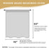 H.VERSAILTEX 63 Inch Tie Up Linen Curtains, Natural Textured Privacy Curtain, Multi Hanging Ways, 42x63