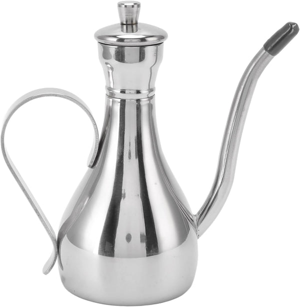 Stainless Steel Oil Dispenser Bottle, 11oz/350ml Non Drip Leak Proof Pouring Pot
