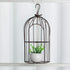 2-Plant TJ Global Iron Birdcage Hanging Planter, Metal Wire Flower Pot Basket Wrought Iron Plant Stands for Plants