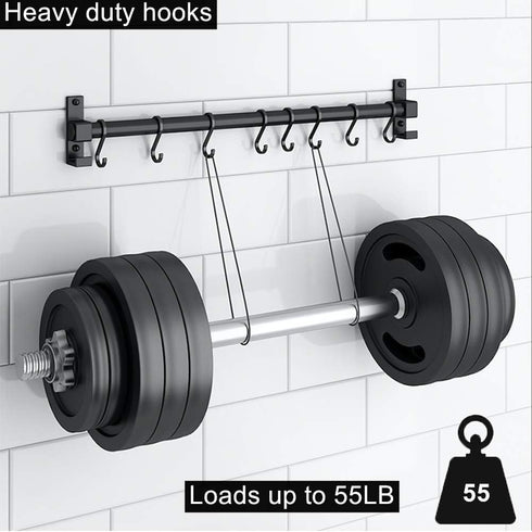 GAViA S Hooks - Matte Black S Shaped Hooks Heavy Duty for Hanging Pots and Pans, Plants, Coffee Cups, Coats, Bags,