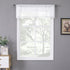 Tollpiz White Sheer Valance Curtains, 54 x 16 inches, Linen Textured Rod Pocket Voile Valance for Bedroom