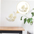 FUNOMOCYA Leaf Wall Hanging, Tropical Leaves Sculpture, Golden Palm Leaves Metal Wall Art Home Décor.