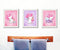 Silly Goose Gifts Magical Unicorn Bathroom Wall Art Decor, Set of Three, Poop Bathtub Blow Dryer Hair