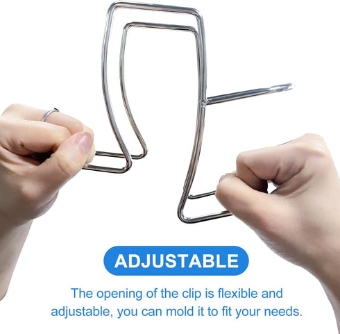 Washing Machine Drain Hose Holder, Adjustable Clamp Hook, 304 Stainless Steel Laundry Tub Hose Guide Clip