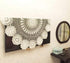 Hetao 100% 35 Inch Cotton Handmade Crochet Round Tablecloth Doilies Lace Table Covers,White
