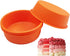 Silicone Mould for 4.5 Inch Layer Cake Pan, Set of 4 Round Cylinder Rainbow Cake Pans, Vegetable Pancakes