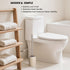 360 Set Clasin Home Toilet Bowl Brush and Holder with Stainless Steel Long Handle, Toilet Scrubber Brush with Durable