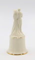 Fine Porcelain 50th Anniversary Decorative Bell Figurine Wedding Couple, 5-5/8" H