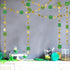 Cheerland Green Shamrock Garland - St Patricks Day Decorations, 52Ft Hanging Streamers