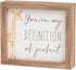 Collins Wood Framed Box Sign for Kids Decor Baby Room Child's Decoration (Giraffe