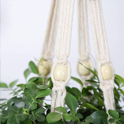 ELANE 2PCS 3-Tier 70" Macrame Plant Hangers Basket Plant Hanger Indoor Outdoor Hanging Plant Holder for Stand Flower