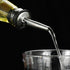 6 Pack with6 (6 Stainless Steel Classic Bottle Pourers,Black Adapters for Large Neck Bottles,Also for Olive Oil, Juice