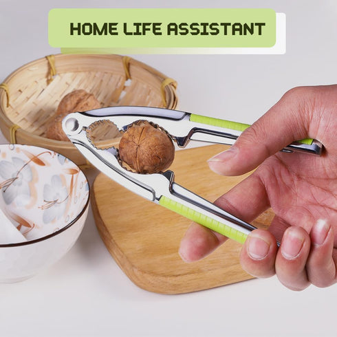 Vicsamer 2 Nut Cracker, Nutcracker, Seafood Tools, Walnut Cracker for All Nuts, Heavy Duty Shell Cracker with PCS