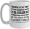Inappropriate Coffee Mugs with Sayings, Funny Rude 11 or 15 oz. White Ceramic Gag Jokes for Office Friends